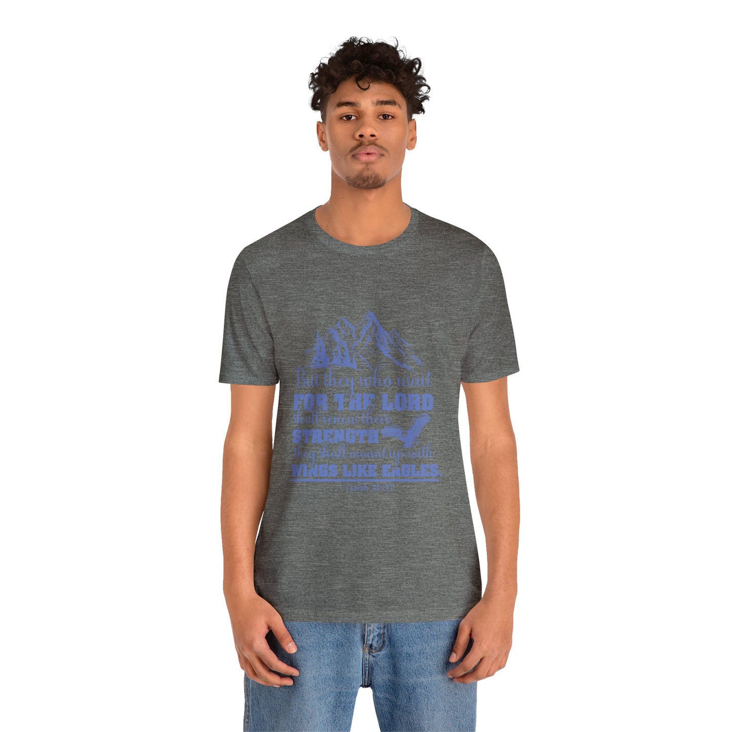 "Soar on Wings of Strength" - Unisex Jersey Short Sleeve Tee