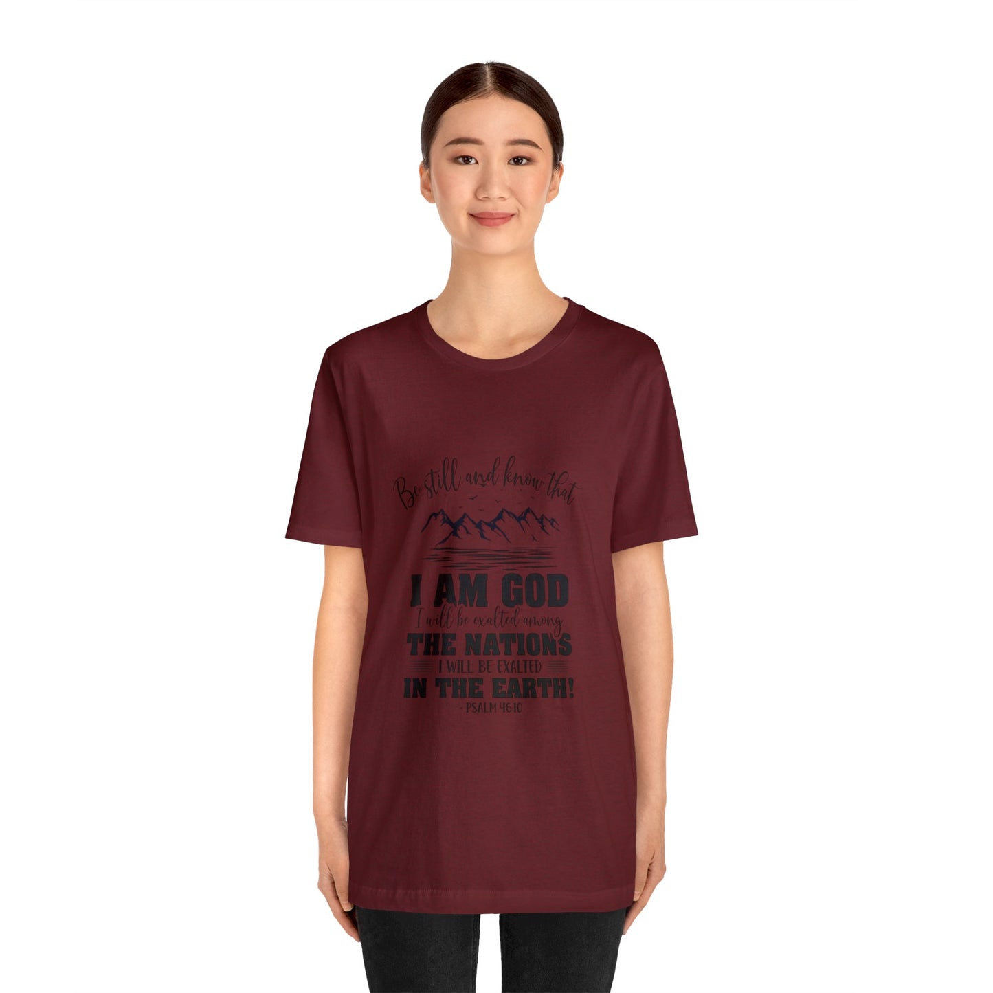 "Stillness in the Divine" - Unisex Jersey Short Sleeve Tee