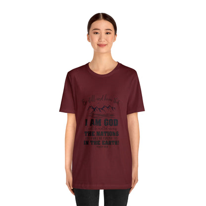 "Stillness in the Divine" - Unisex Jersey Short Sleeve Tee