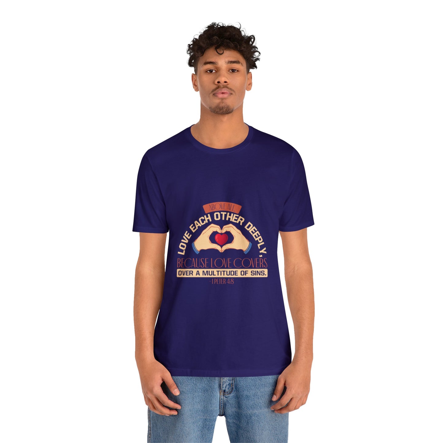 "Deep Love, Profound Forgiveness" - Unisex Jersey Short Sleeve Tee