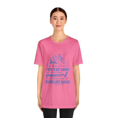 "Soar on Wings of Strength" - Unisex Jersey Short Sleeve Tee