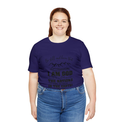 "Stillness in the Divine" - Unisex Jersey Short Sleeve Tee
