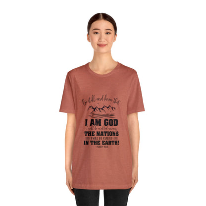 "Stillness in the Divine" - Unisex Jersey Short Sleeve Tee