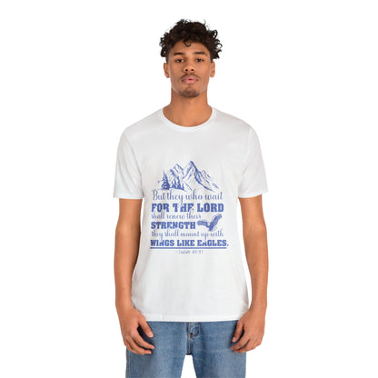 "Soar on Wings of Strength" - Unisex Jersey Short Sleeve Tee