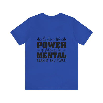 "Stillness in the Divine" - Unisex Jersey Short Sleeve Tee