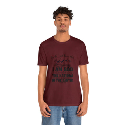"Stillness in the Divine" - Unisex Jersey Short Sleeve Tee