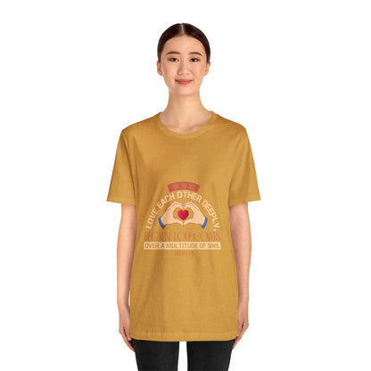 "Deep Love, Profound Forgiveness" - Unisex Jersey Short Sleeve Tee