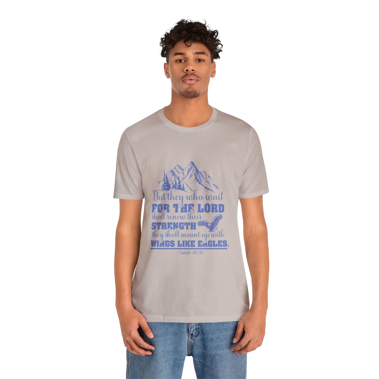 "Soar on Wings of Strength" - Unisex Jersey Short Sleeve Tee