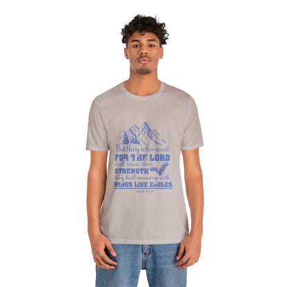"Soar on Wings of Strength" - Unisex Jersey Short Sleeve Tee