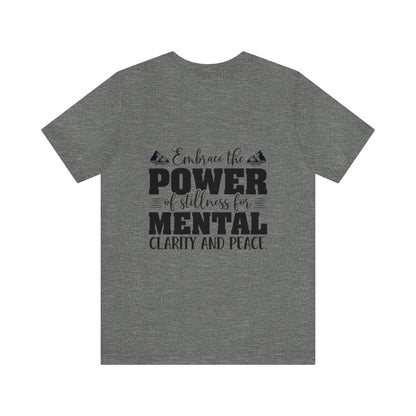 "Stillness in the Divine" - Unisex Jersey Short Sleeve Tee