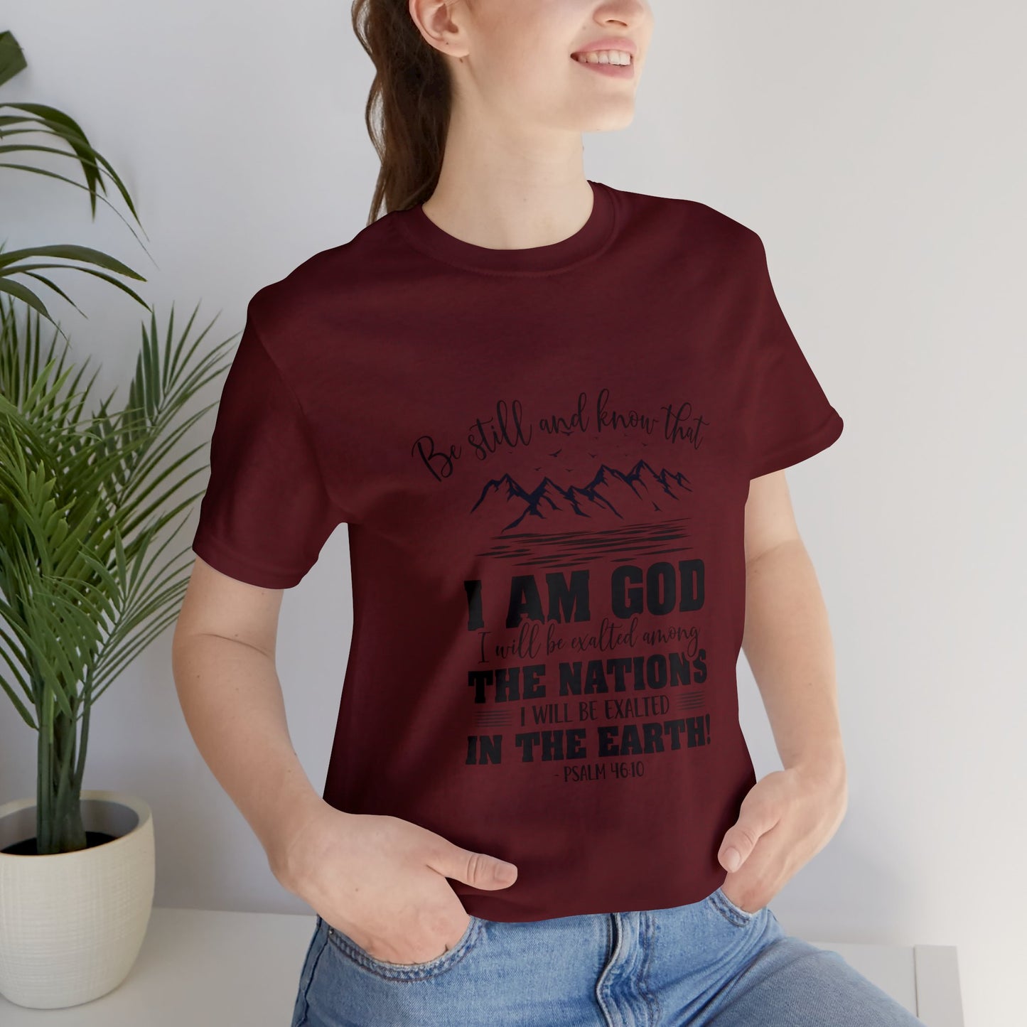 "Stillness in the Divine" - Unisex Jersey Short Sleeve Tee