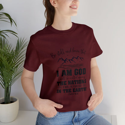 "Stillness in the Divine" - Unisex Jersey Short Sleeve Tee