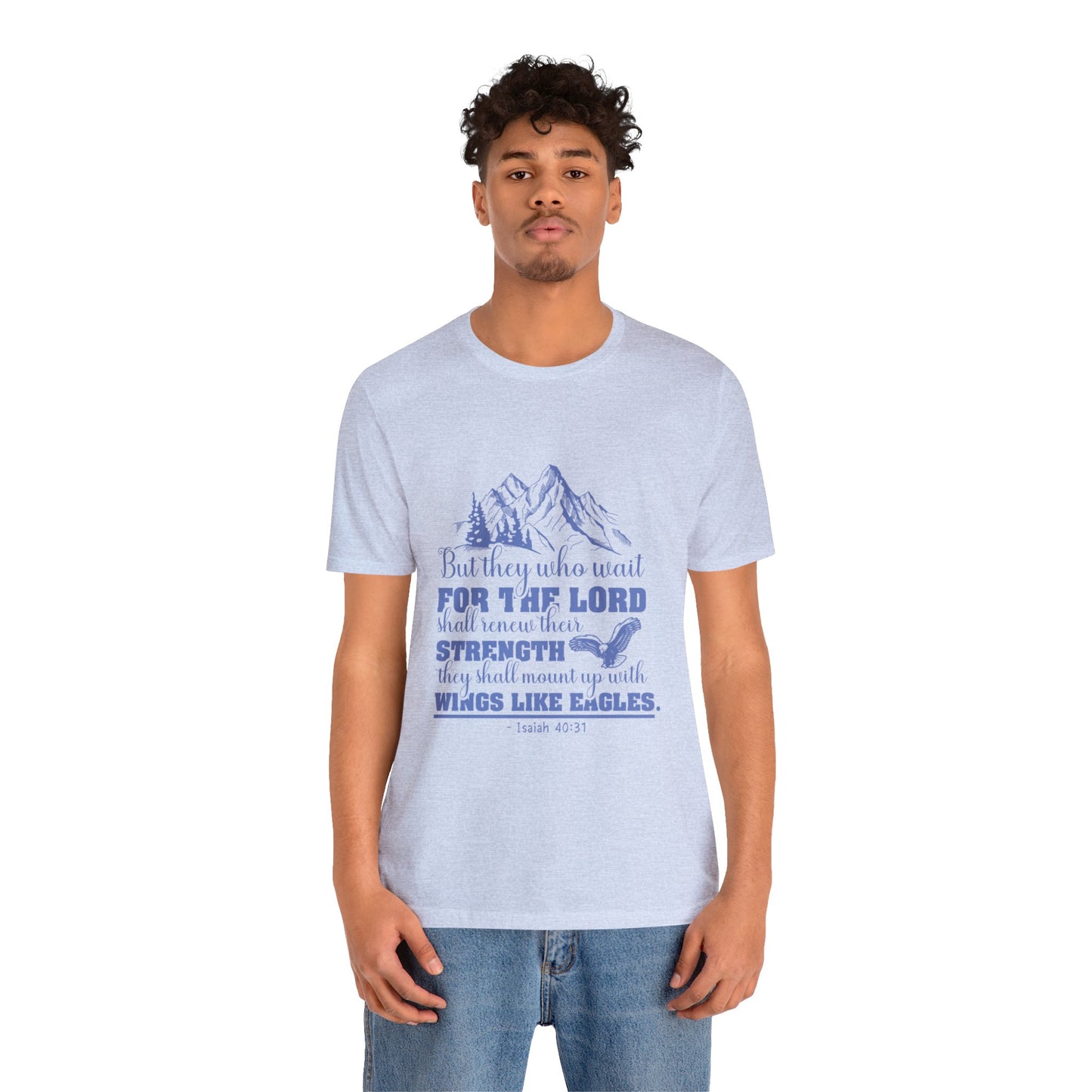 "Soar on Wings of Strength" - Unisex Jersey Short Sleeve Tee