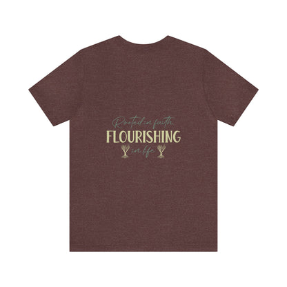 "Rooted in Faith" - Unisex Jersey Short Sleeve Tee