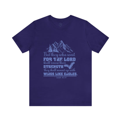 "Soar on Wings of Strength" - Unisex Jersey Short Sleeve Tee
