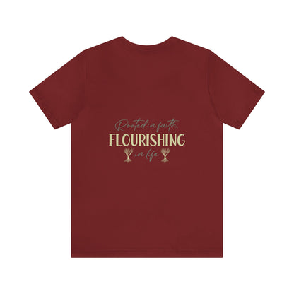 "Rooted in Faith" - Unisex Jersey Short Sleeve Tee