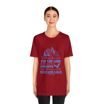 "Soar on Wings of Strength" - Unisex Jersey Short Sleeve Tee