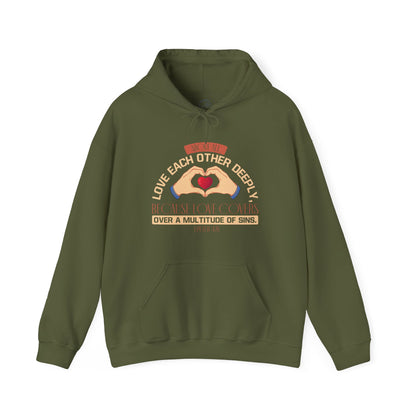 "Embrace Love, Foster Growth" -  Unisex Heavy Blend™ Hooded Sweatshirt