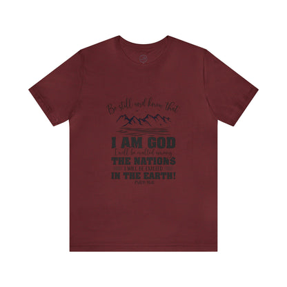 "Stillness in the Divine" - Unisex Jersey Short Sleeve Tee