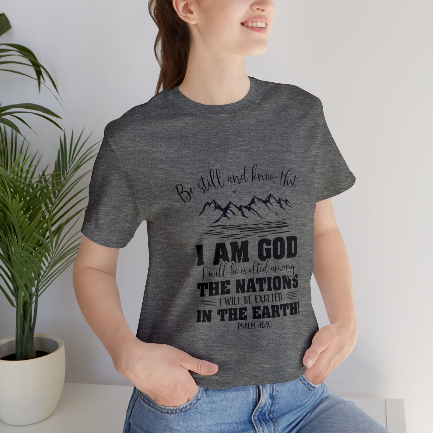 "Stillness in the Divine" - Unisex Jersey Short Sleeve Tee