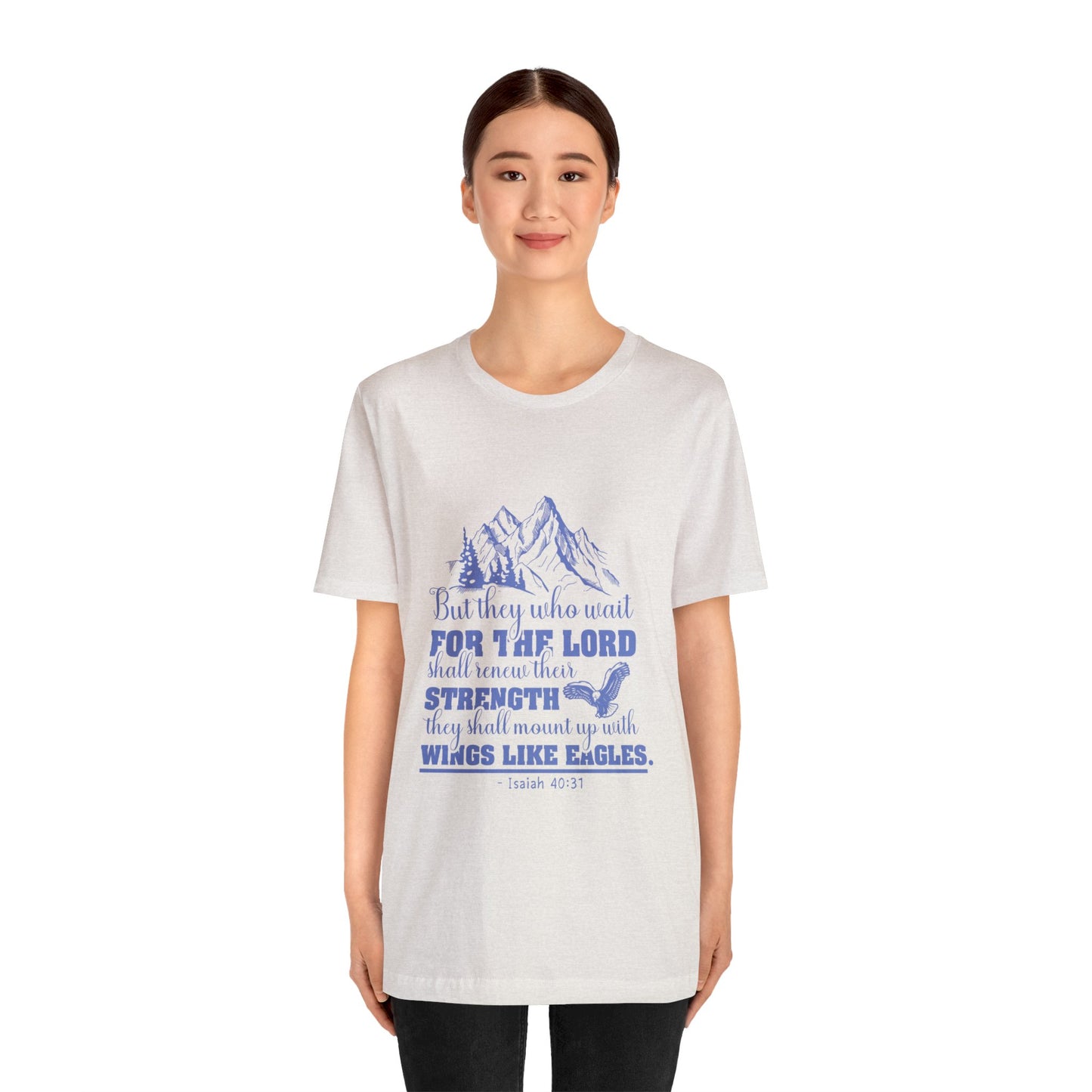 "Soar on Wings of Strength" - Unisex Jersey Short Sleeve Tee