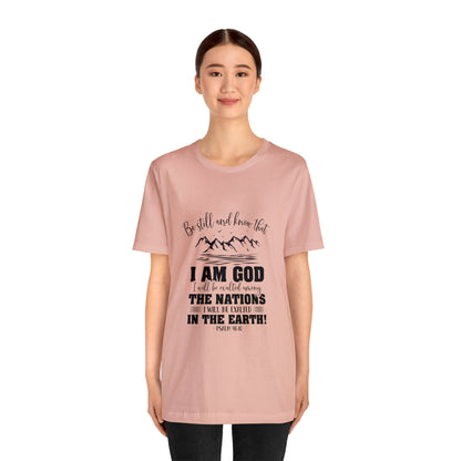 "Stillness in the Divine" - Unisex Jersey Short Sleeve Tee