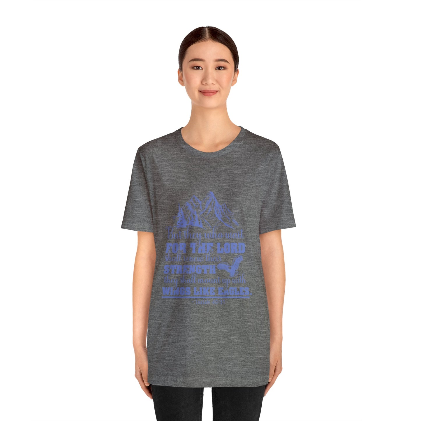 "Soar on Wings of Strength" - Unisex Jersey Short Sleeve Tee