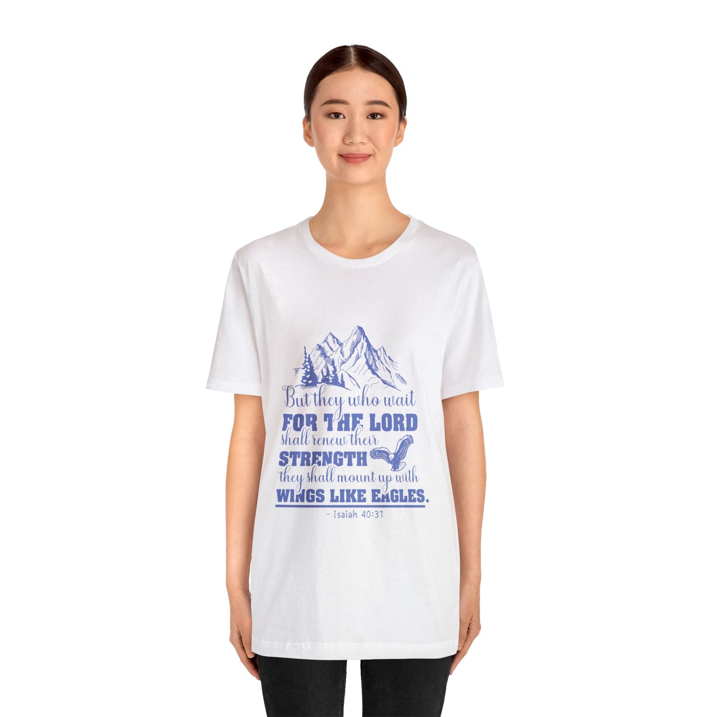"Soar on Wings of Strength" - Unisex Jersey Short Sleeve Tee