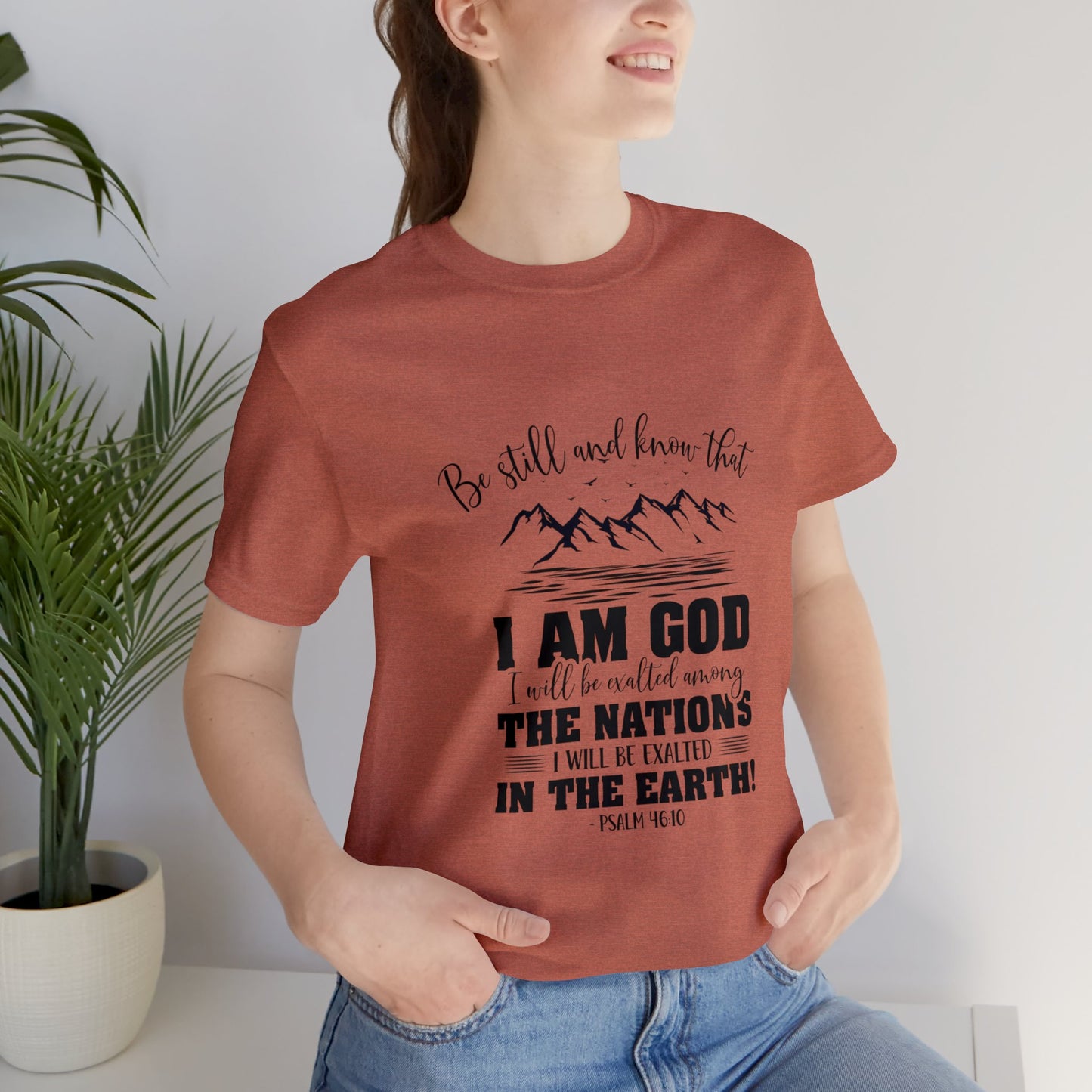 "Stillness in the Divine" - Unisex Jersey Short Sleeve Tee