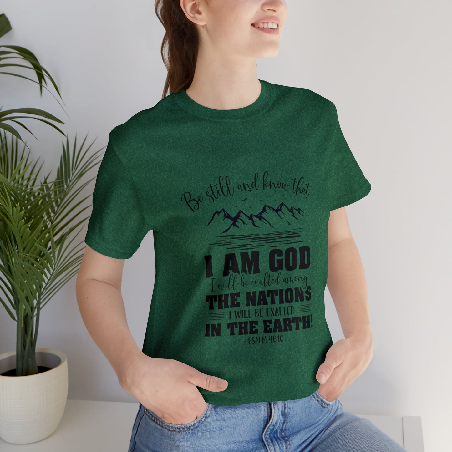"Stillness in the Divine" - Unisex Jersey Short Sleeve Tee
