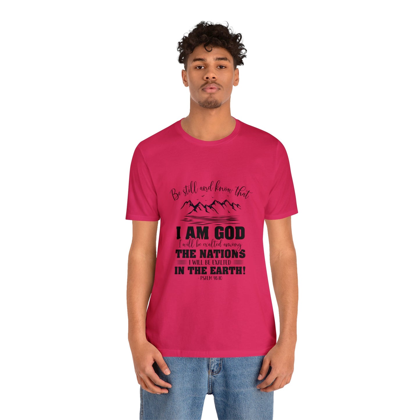 "Stillness in the Divine" - Unisex Jersey Short Sleeve Tee