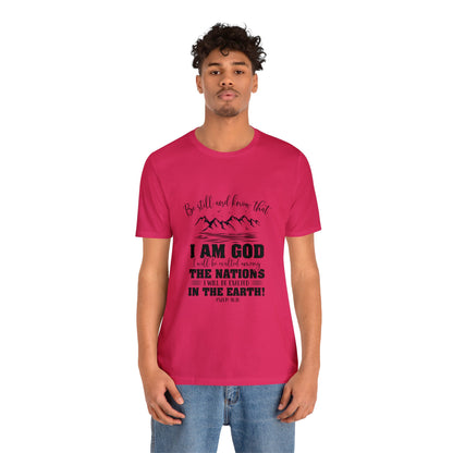 "Stillness in the Divine" - Unisex Jersey Short Sleeve Tee
