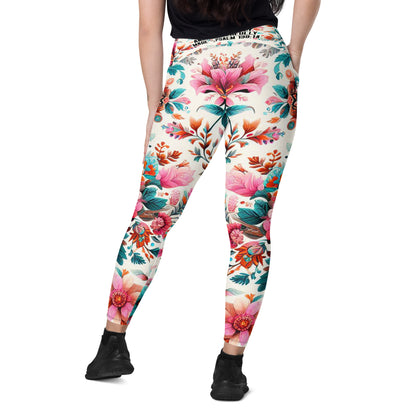 Crossover Leggings with Pockets - Fearfully & Wonderfully Made