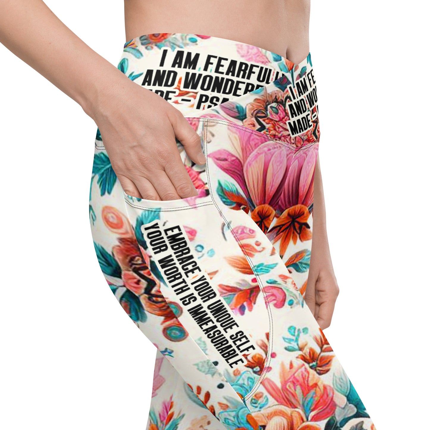 Crossover Leggings with Pockets - Fearfully & Wonderfully Made