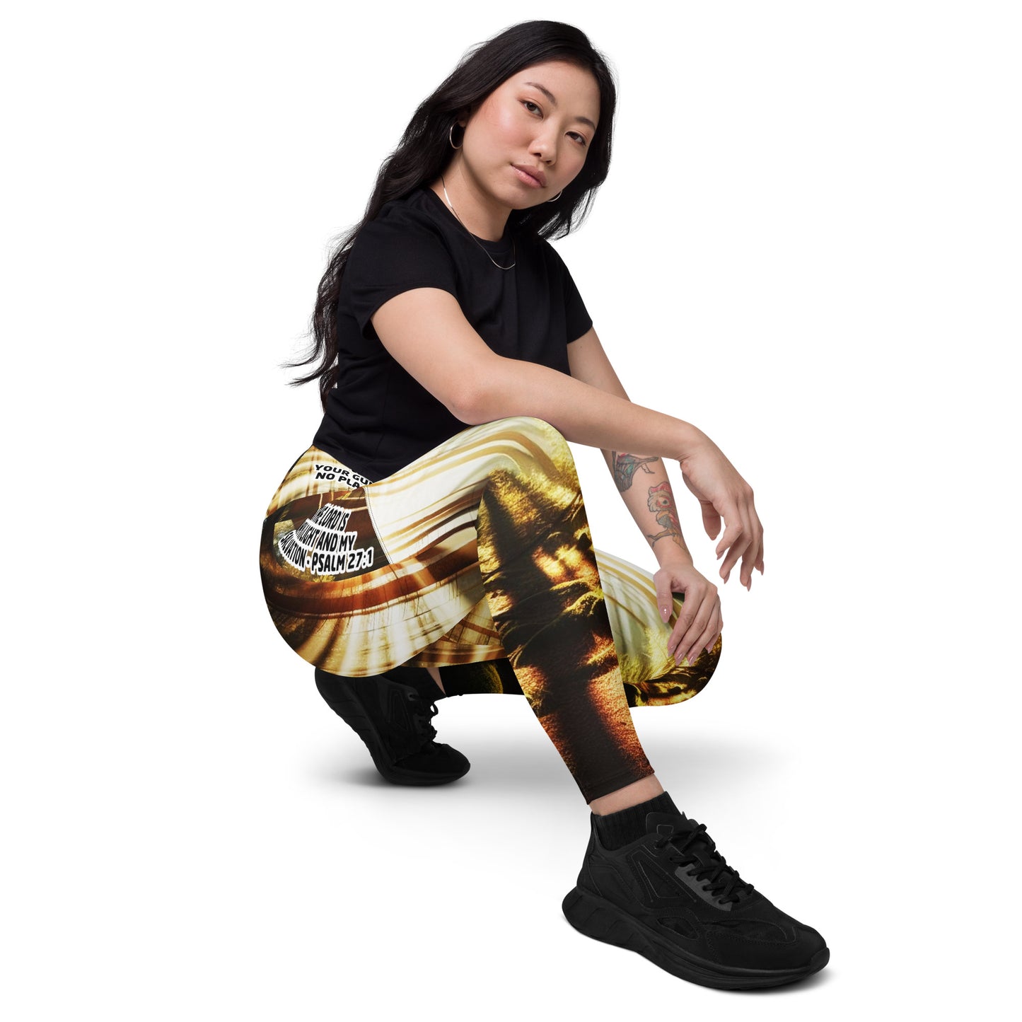 Crossover leggings with pockets - Guided by Light