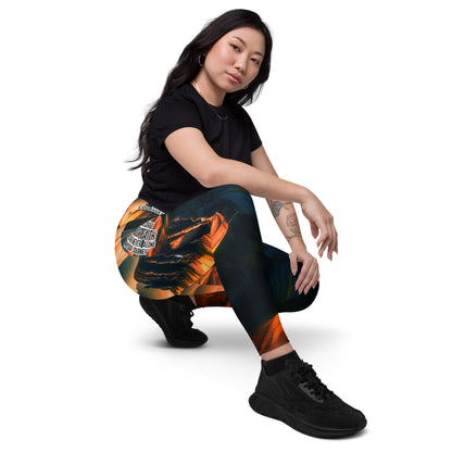 Crossover Leggings with Pockets - Courageous Spirit