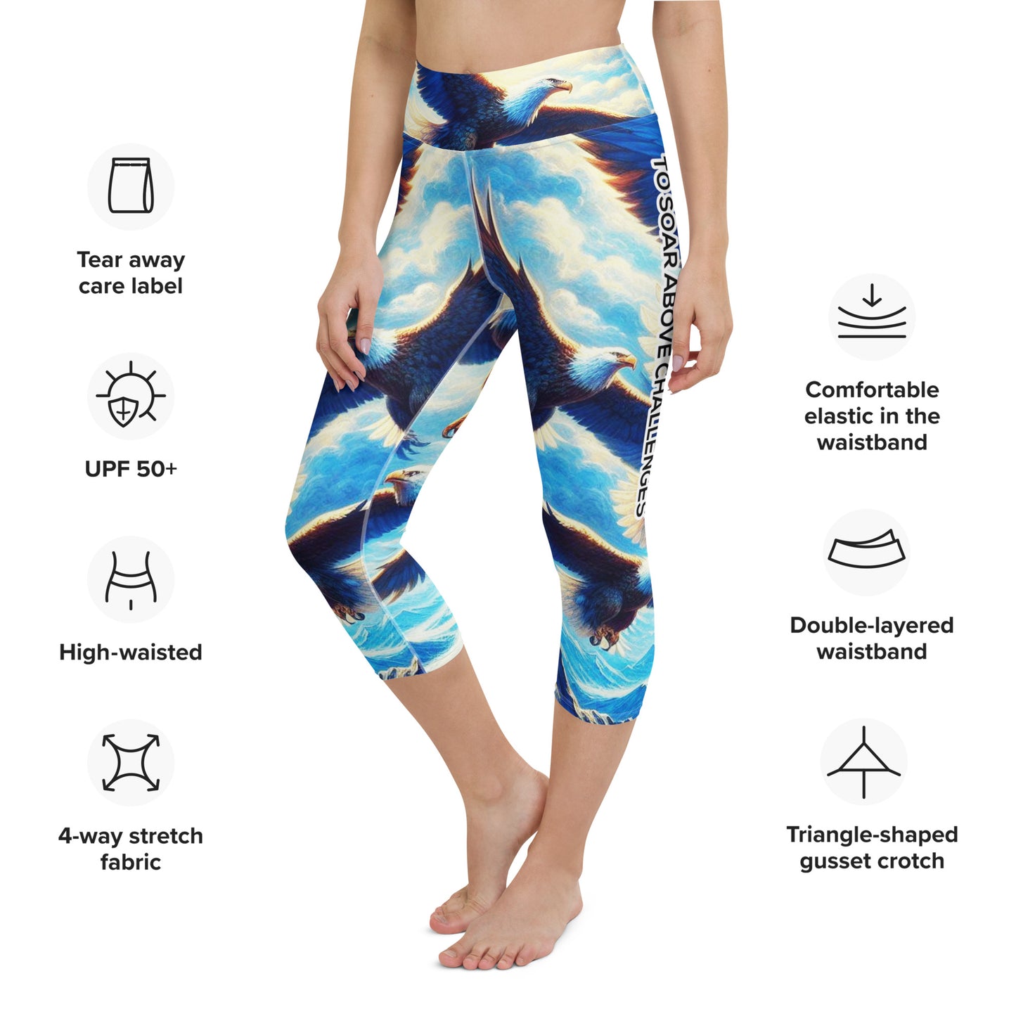Yoga Capri Leggings - Wings of Hope