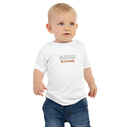 Baby Jersey Short Sleeve Tee - "Blessed by His bounty"