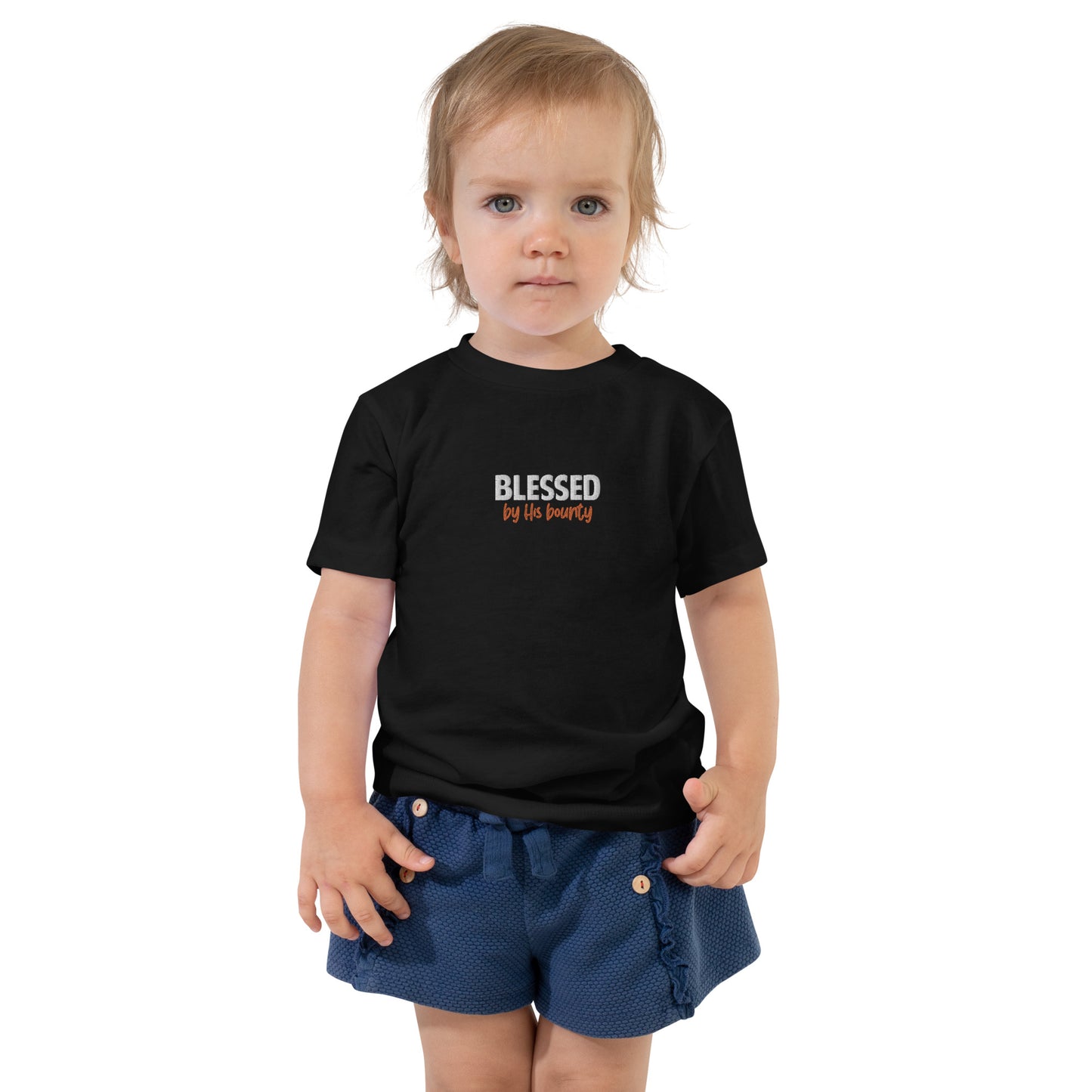 Toddler Short Sleeve Tee - "Blessed by His bounty"
