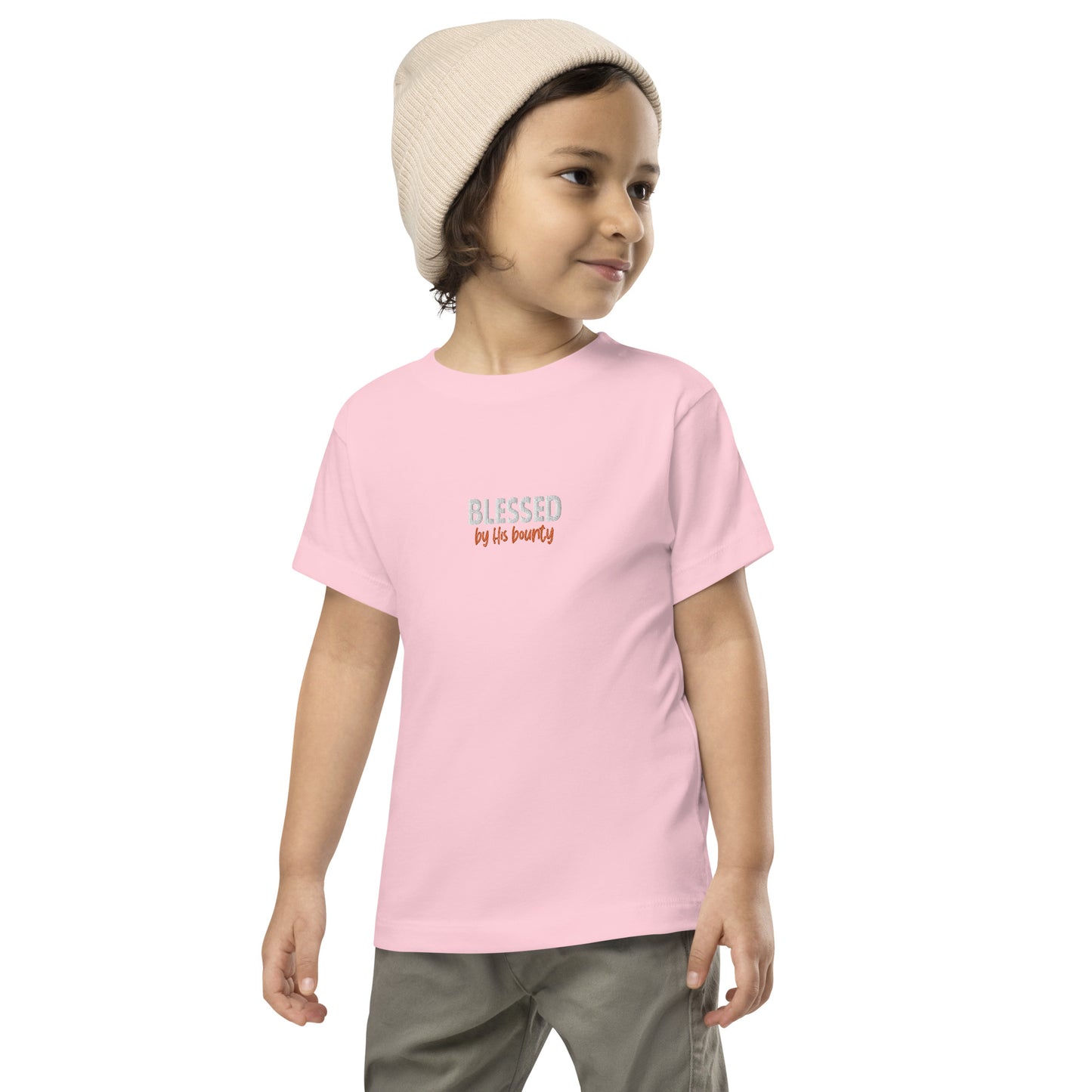Toddler Short Sleeve Tee - "Blessed by His bounty"
