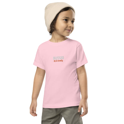 Toddler Short Sleeve Tee - "Blessed by His bounty"