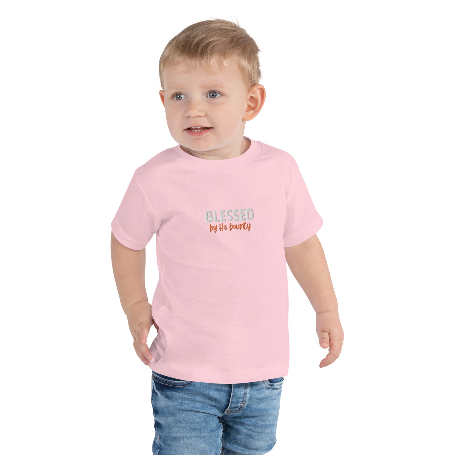 Toddler Short Sleeve Tee - "Blessed by His bounty"