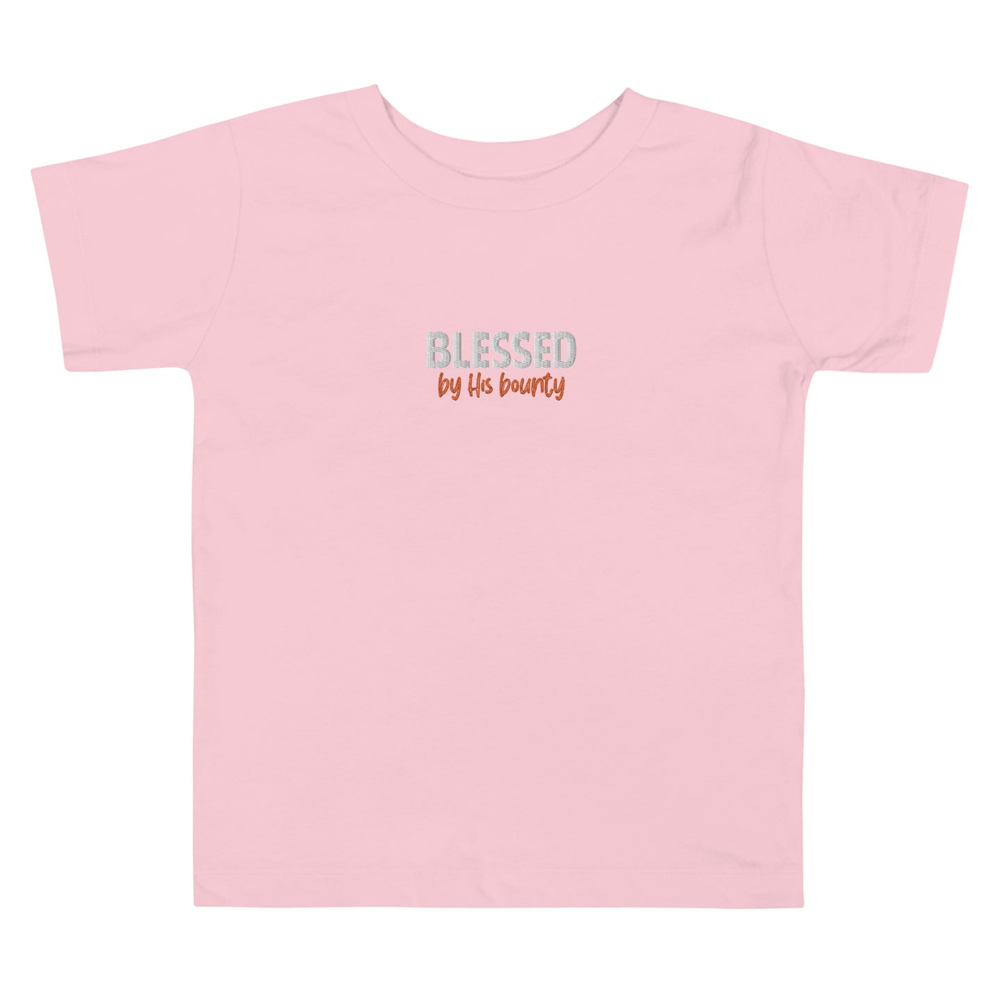 Toddler Short Sleeve Tee - "Blessed by His bounty"